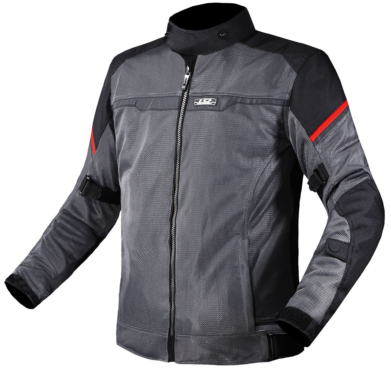 LS2 RIVA MONT SİYAH-GRİ-KIRMIZI